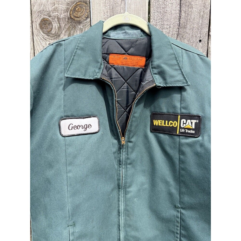 Vtg Red Kap Quilt-Lined Mechanics/Work Jacket Men’s Medium USA wellco/cat - Picture 3 of 16